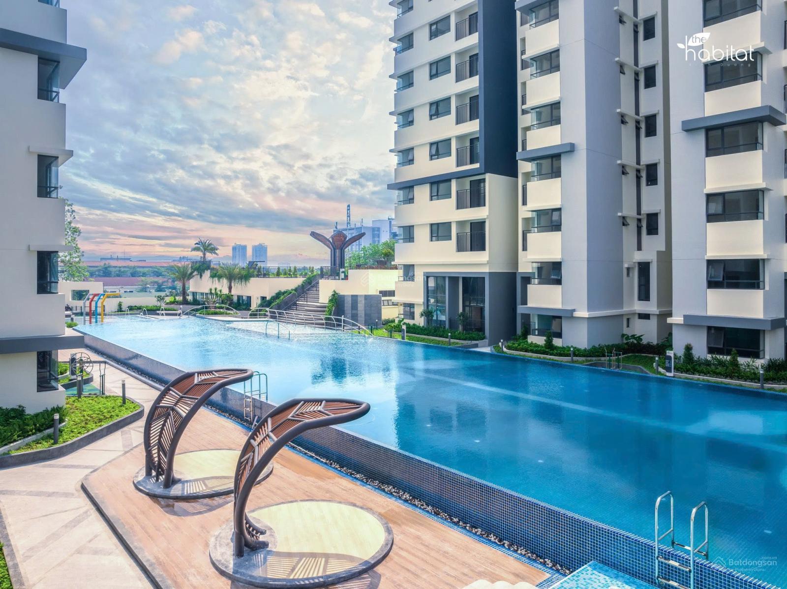 Không gian Cho thuê căn hộ 79m2 Block D2 giá 9.9 triệu Habitat VSIP 1 - kế Aeon Bình Dương