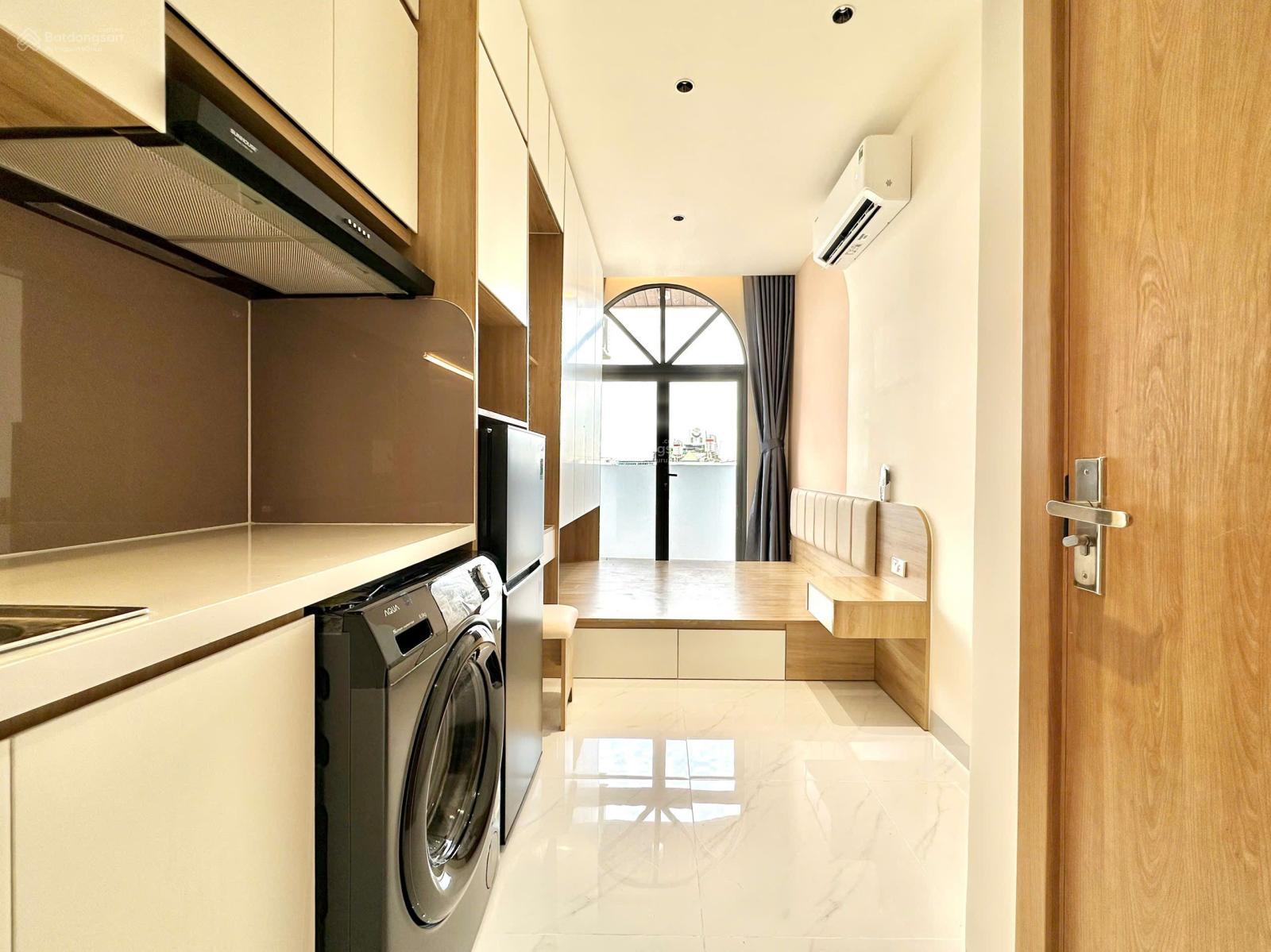 Không gian Căn hộ studio ban công mới xây gần Emart Phan Huy Ích