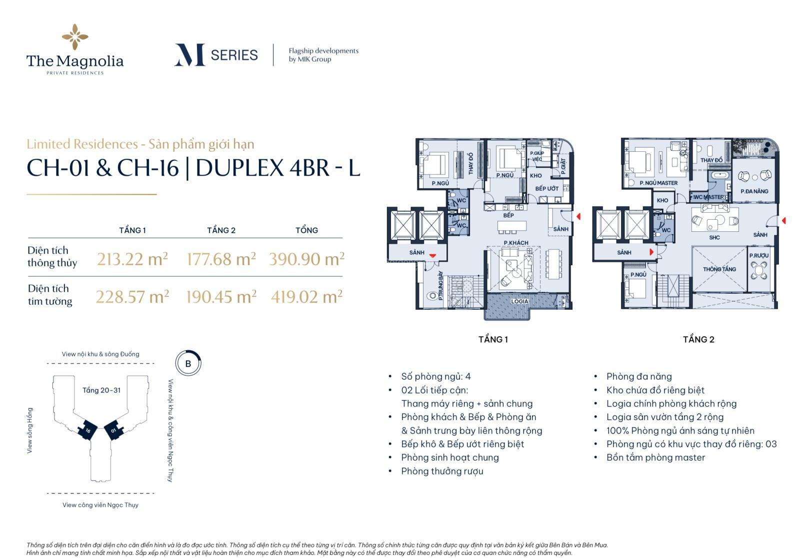 The Magnolia Private Residences - Bán căn 3PN giá từ 9,5 tỷ, 4PN, Duplex sân vườn, Penthouse view sông Hồng, Hồ Tây cách phố cổ 10 phút - Ảnh 13