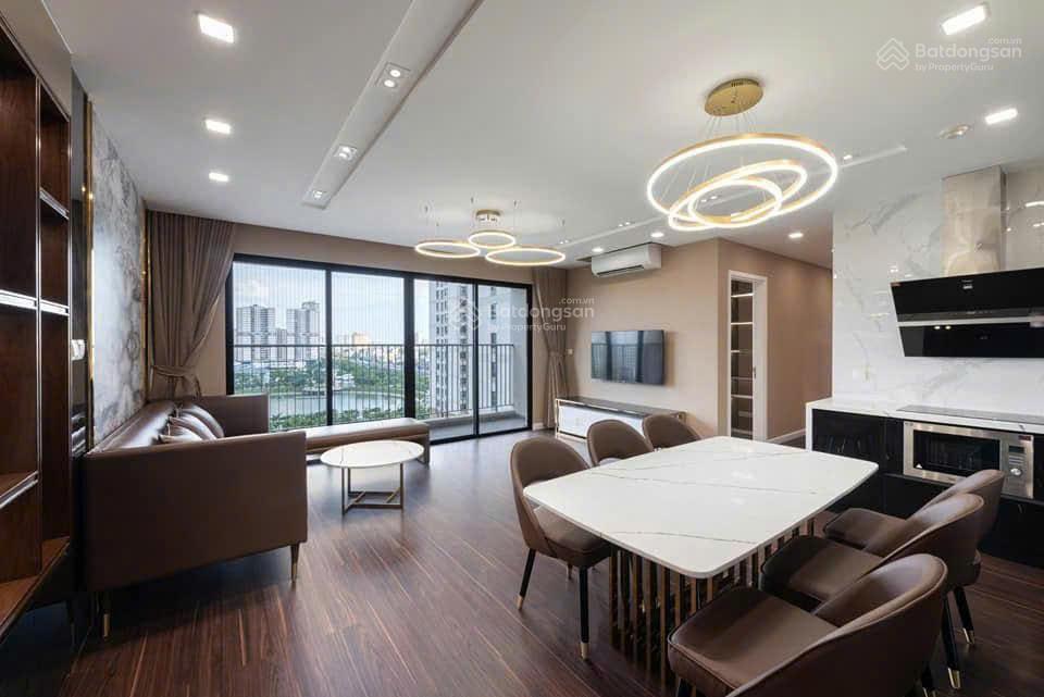 Không gian Cho thuê căn hộ Vinhomes D'Capitale, Trần Duy Hưng, 3 ngủ, 2 ngủ, ban công Đông Nam, view hồ, 18tr