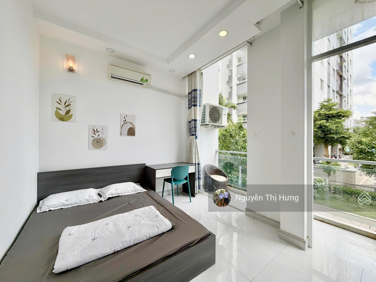 Không gian Cho thuê căn hộ dịch vụ khu Đường Số Phạm Hữu Lầu Q7 - 35m2, 1PN+ Full NT - Giá : 5,5tr