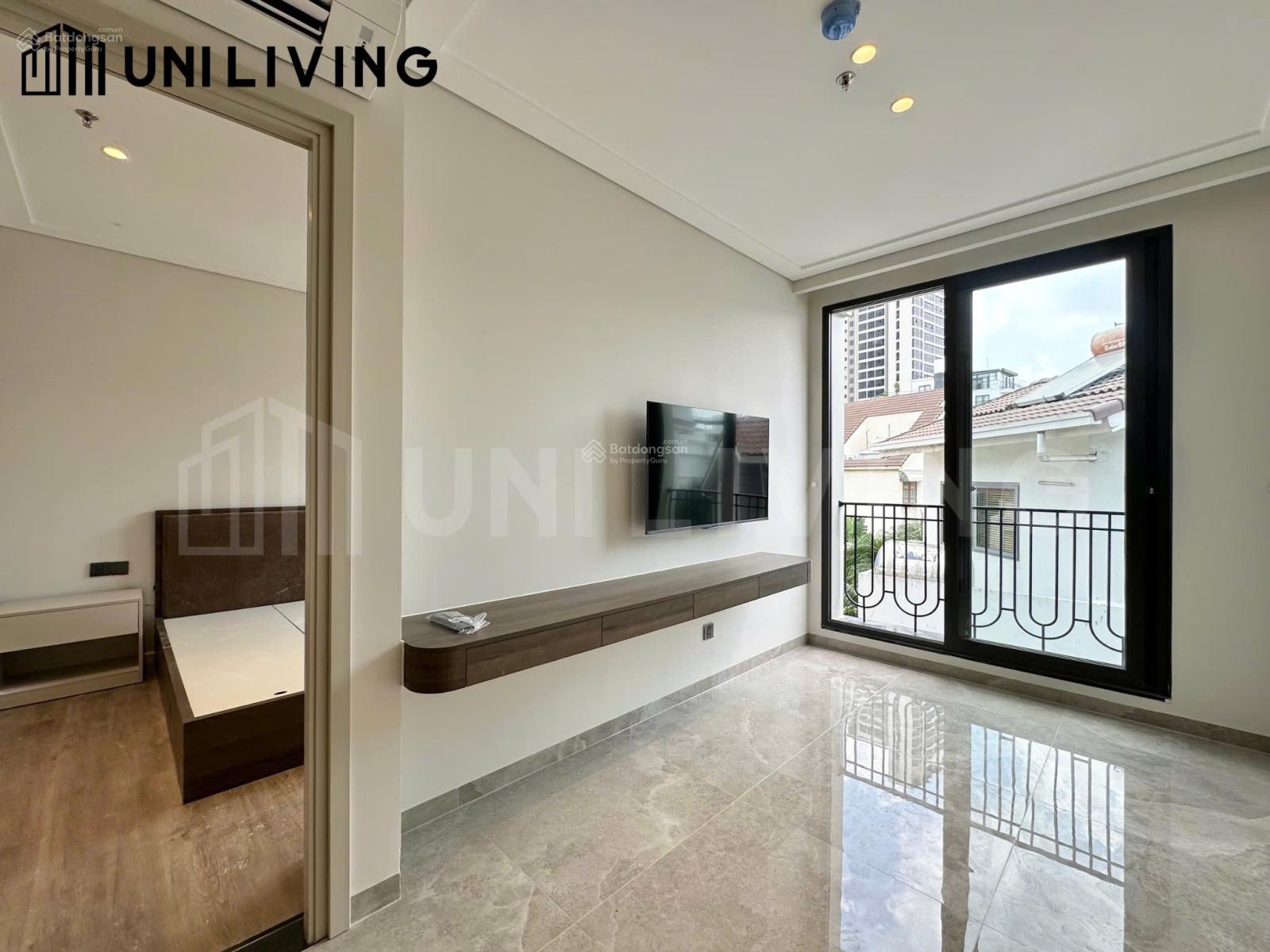 Không gian Cho thuê căn hộ 1PN cao cấp - ban công/máy giặt riêng từng phòng