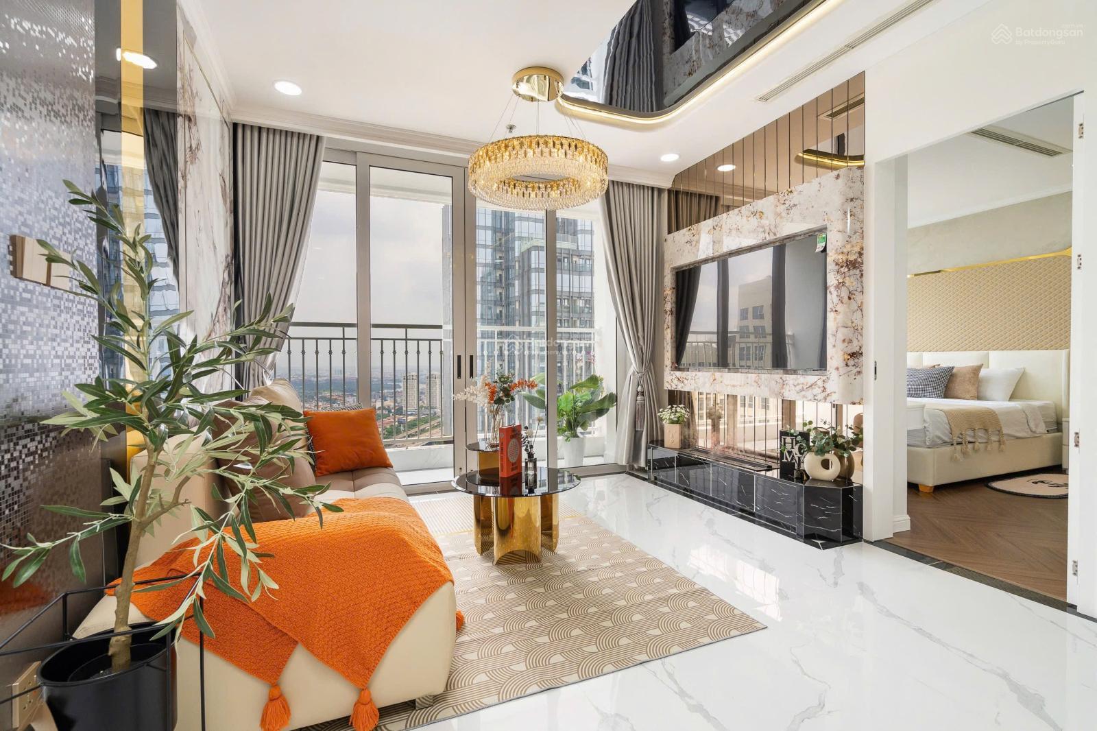 Không gian Cho thuê căn hộ 2PN Vinhomes nội thất đẹp view LM 81 tại Vinhomes Central Park