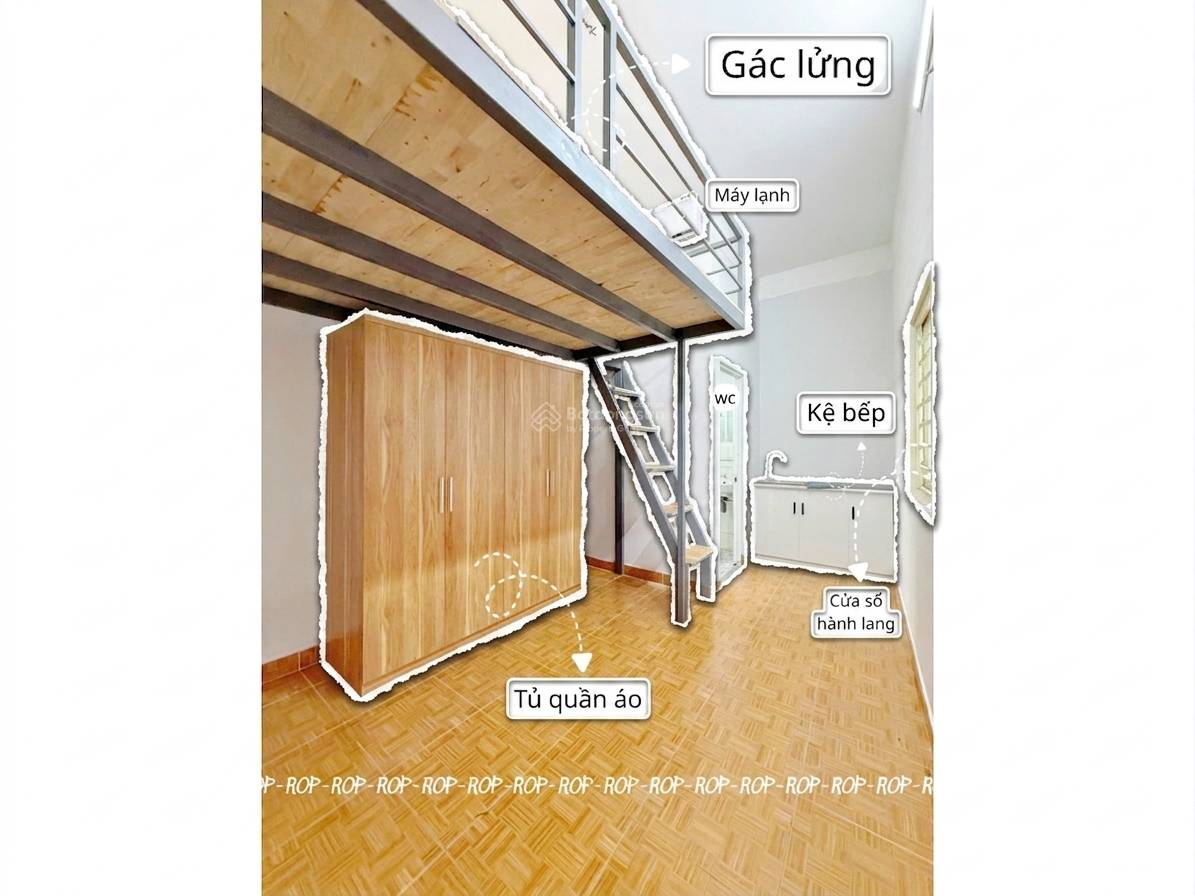 Không gian Phòng có gác rộng - Giá chỉ 3 triệu 8 | Phạm Văn Bạch Gò Vấp