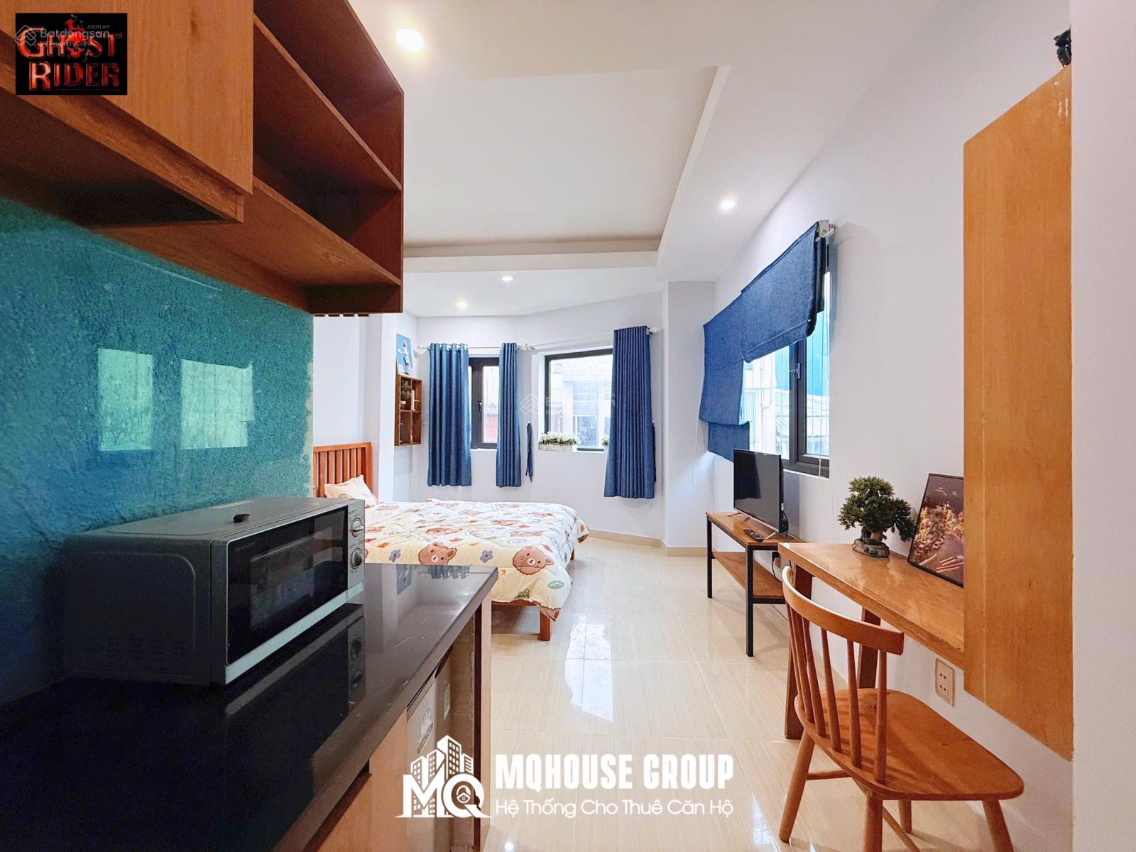 Không gian Căn hộ Studio 3 cửa sổ thoáng new 99% - Ngay bờ kè Hoàng Sa - La Vela SG Hotel - Đại học UEH ISB