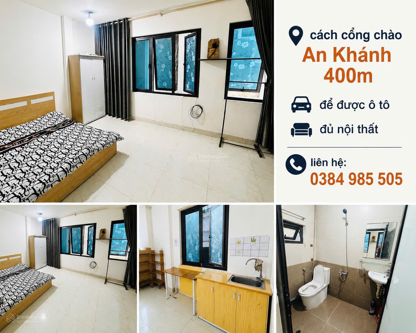 Không gian Cho thuê phòng khép kín đủ đồ tại Cổng Chào An Khánh (cách cổng chào 400m) để được ô tô