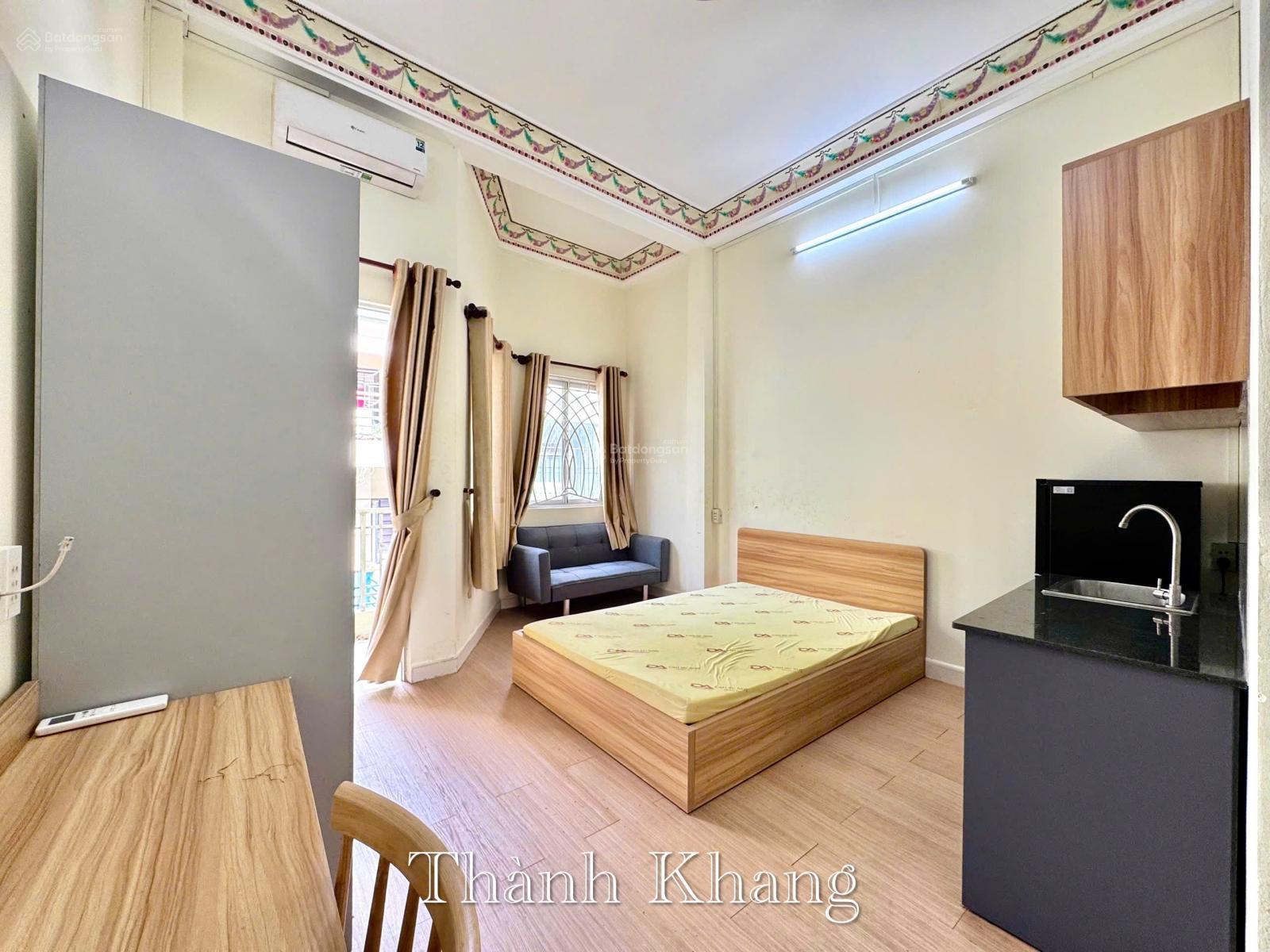 Không gian Cho thuê căn hộ bancol, full nội thất, rộng 27m2, ngay ĐH Bách Khoa, Sư Vạn Hạnh Q10