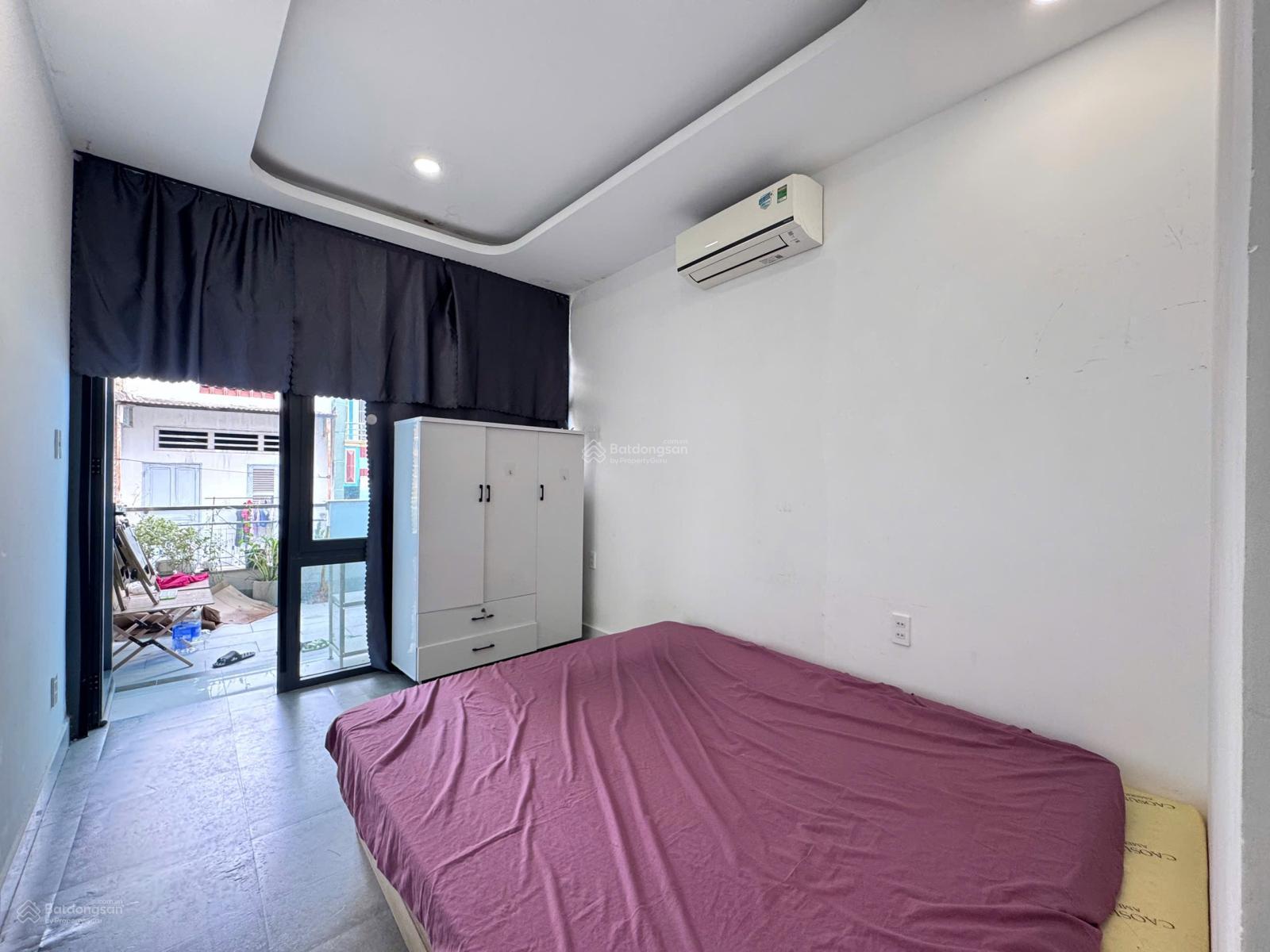 Không gian Cho thuê căn hộ 1PN tách bếp Bancol lớn, full nội thất rộng 30m2, gần Bờ Kè Hoàng Sa, Trường Sa Q3