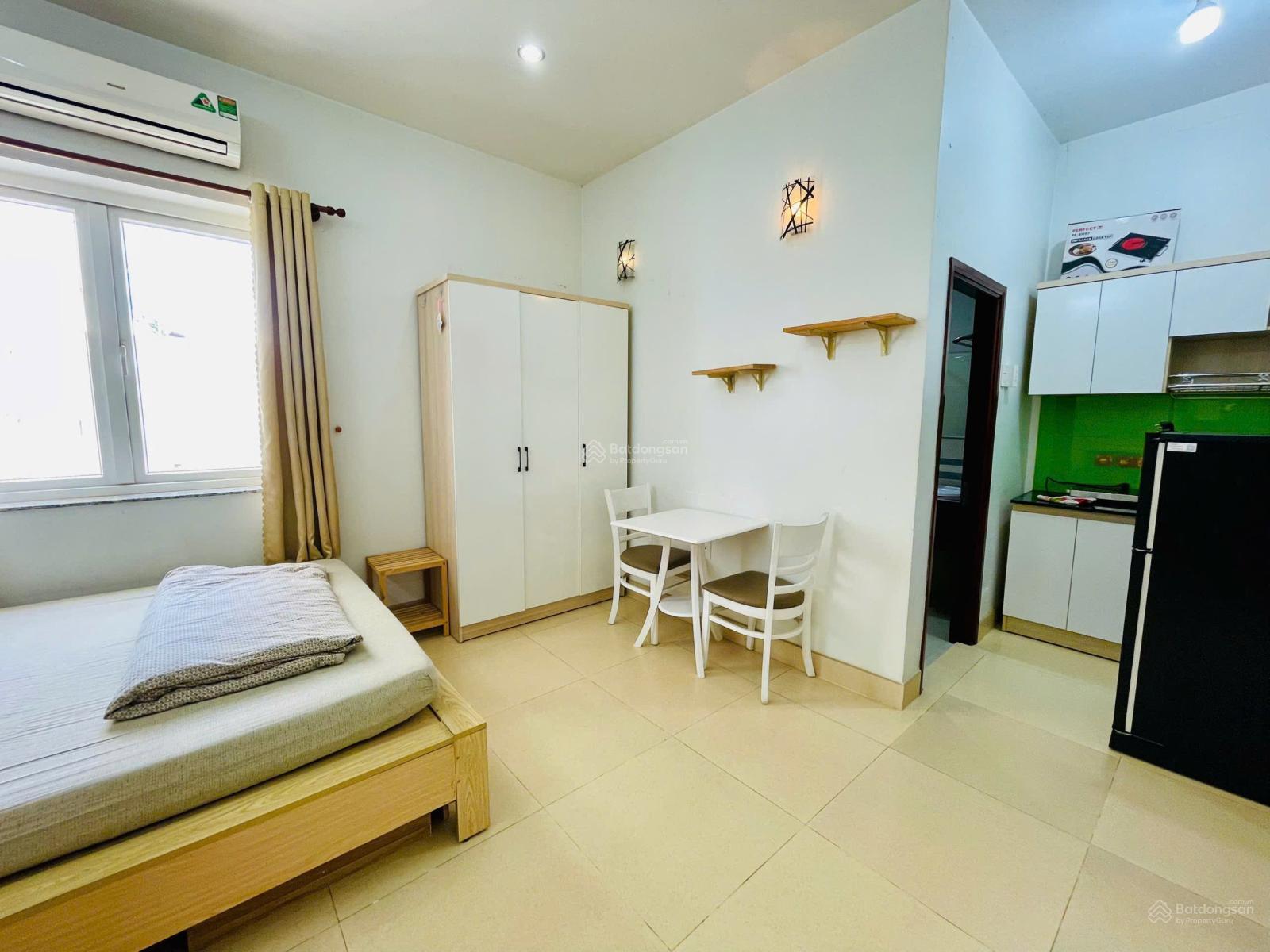 Không gian Phòng trọ mới tại phố ẩm thực Vạn Kiếp, gần q1, Trường Sa, Phú Nhuận, full nội thất, ra vào vân tay