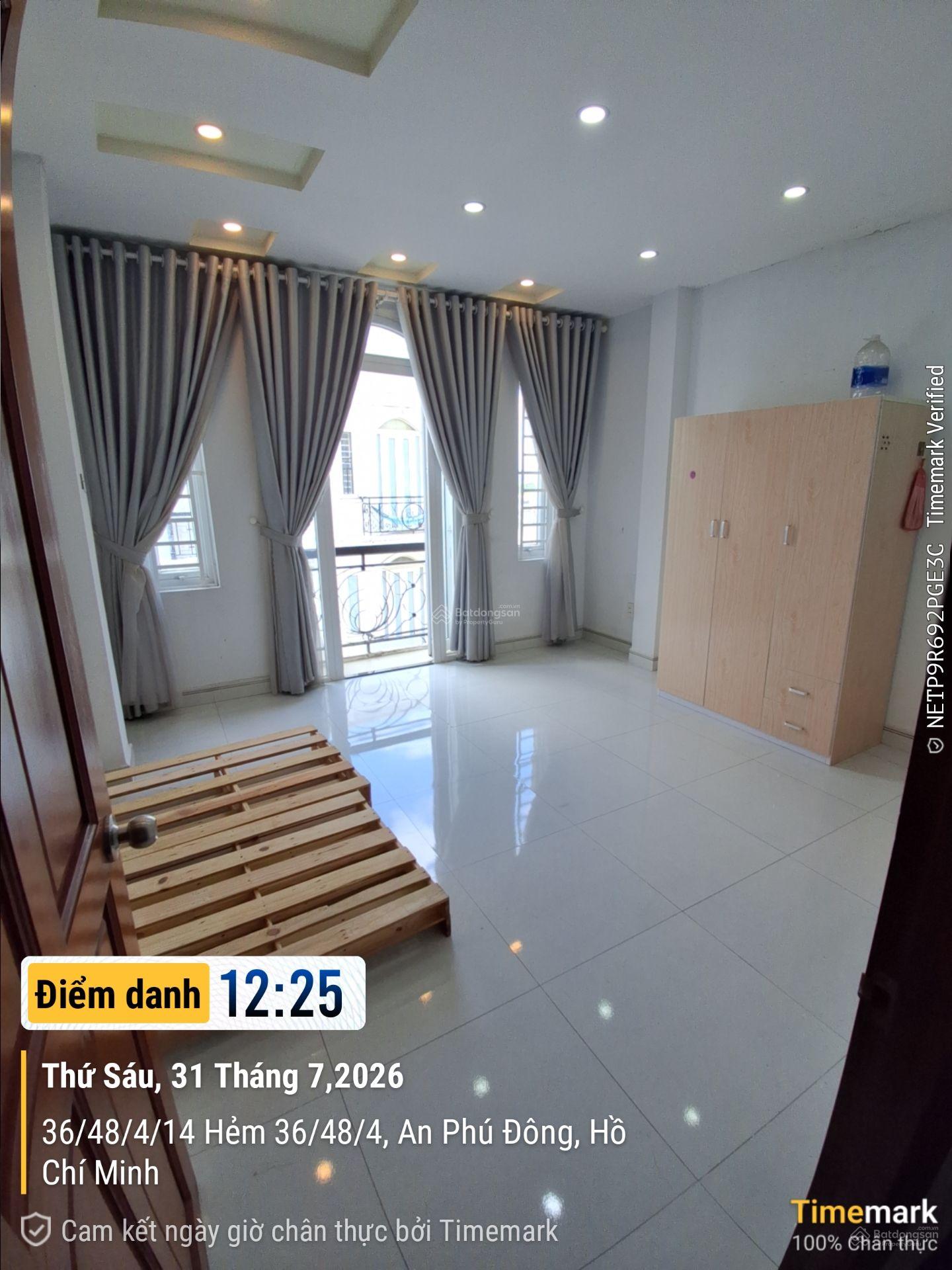 Không gian 2,6 triệu/tháng phòng full nội thất hẻm 36/38/4, Quốc Lộ 1A, phường An Phú Đông, Quận 12