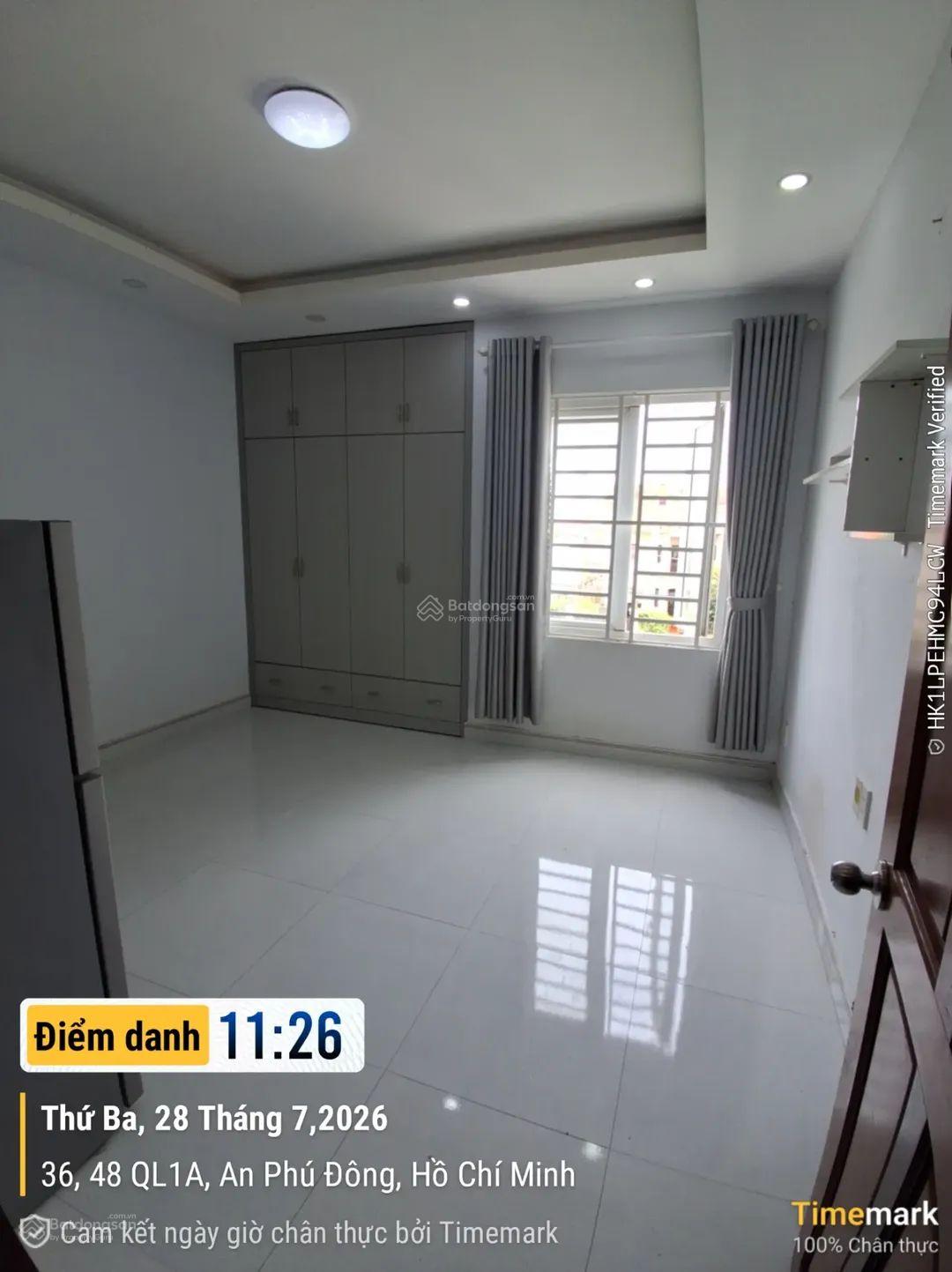 Không gian 2,6 triệu/tháng phòng cửa sổ full nội thất hẻm 36/38/4, Quốc lộ 1A, phường An Phú Đông