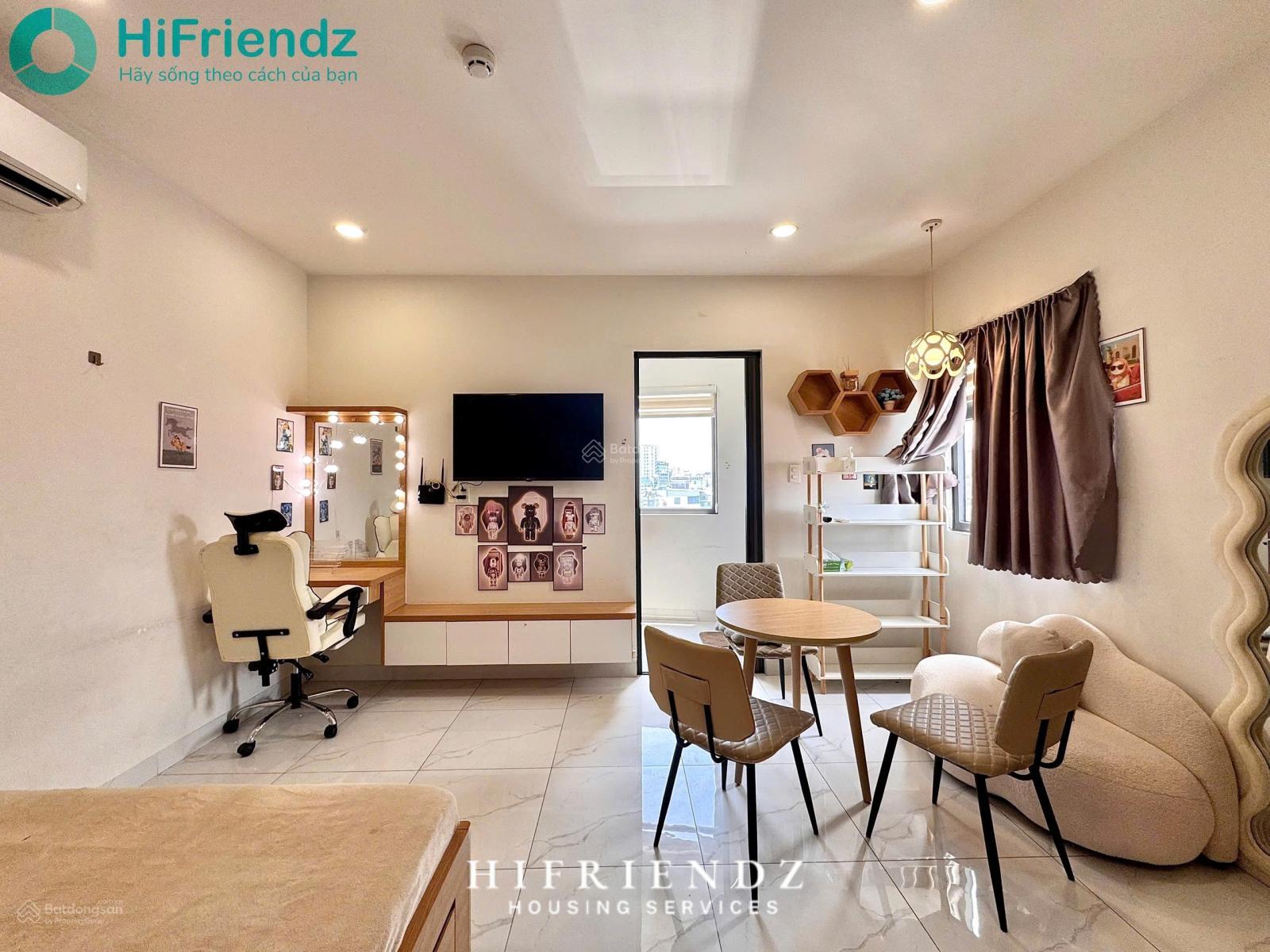 Không gian Siêu phẩm studio tách bếp full nội thất, cửa sổ lớn cực xịn sát cầu Nguyễn Tri Phương, ĐH UEH