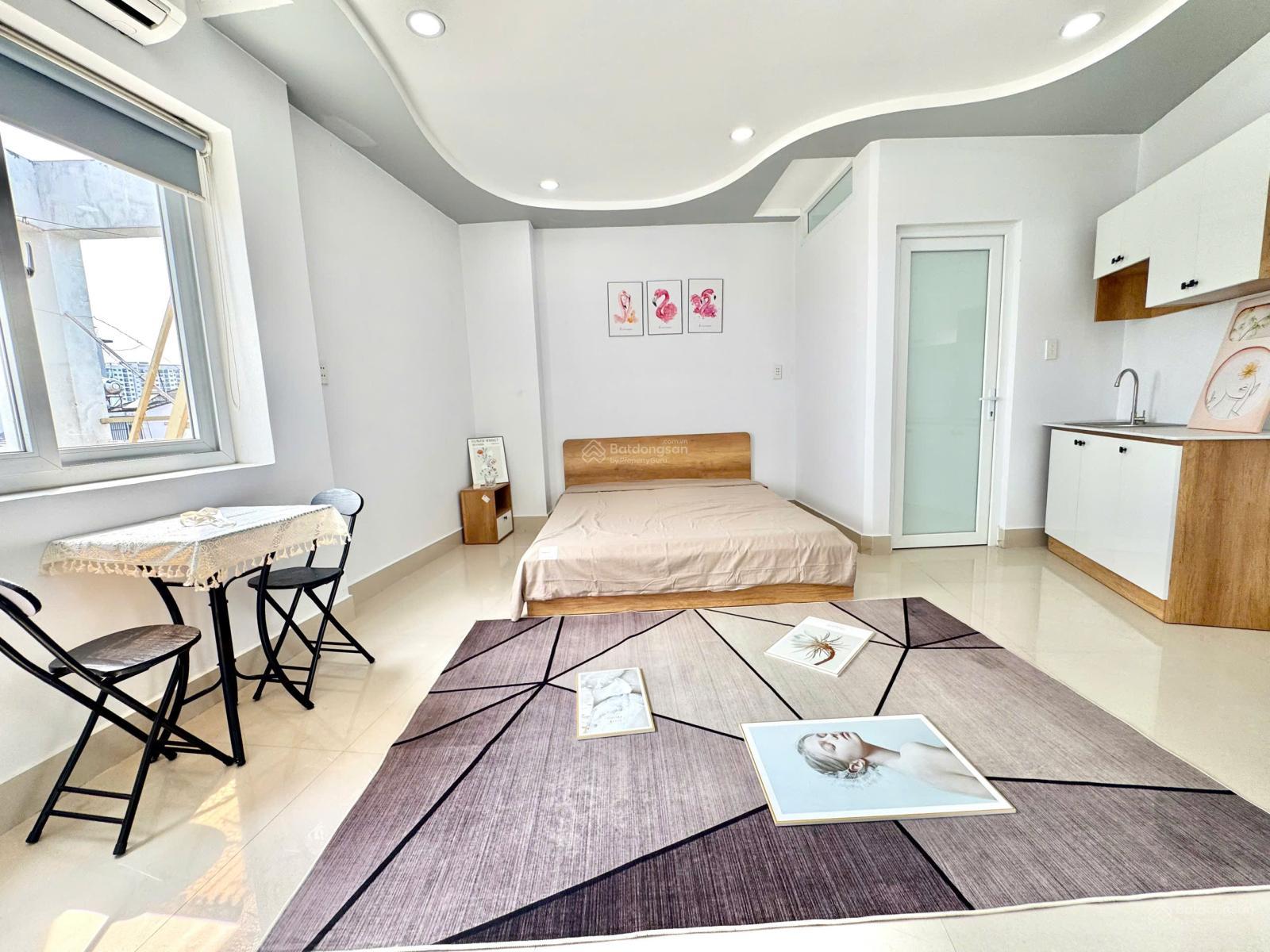 Không gian Cho thuê Căn hộ Studio Full Nội Thất Đẹp Cửa Sổ Lớn gần Mai Chí Thọ