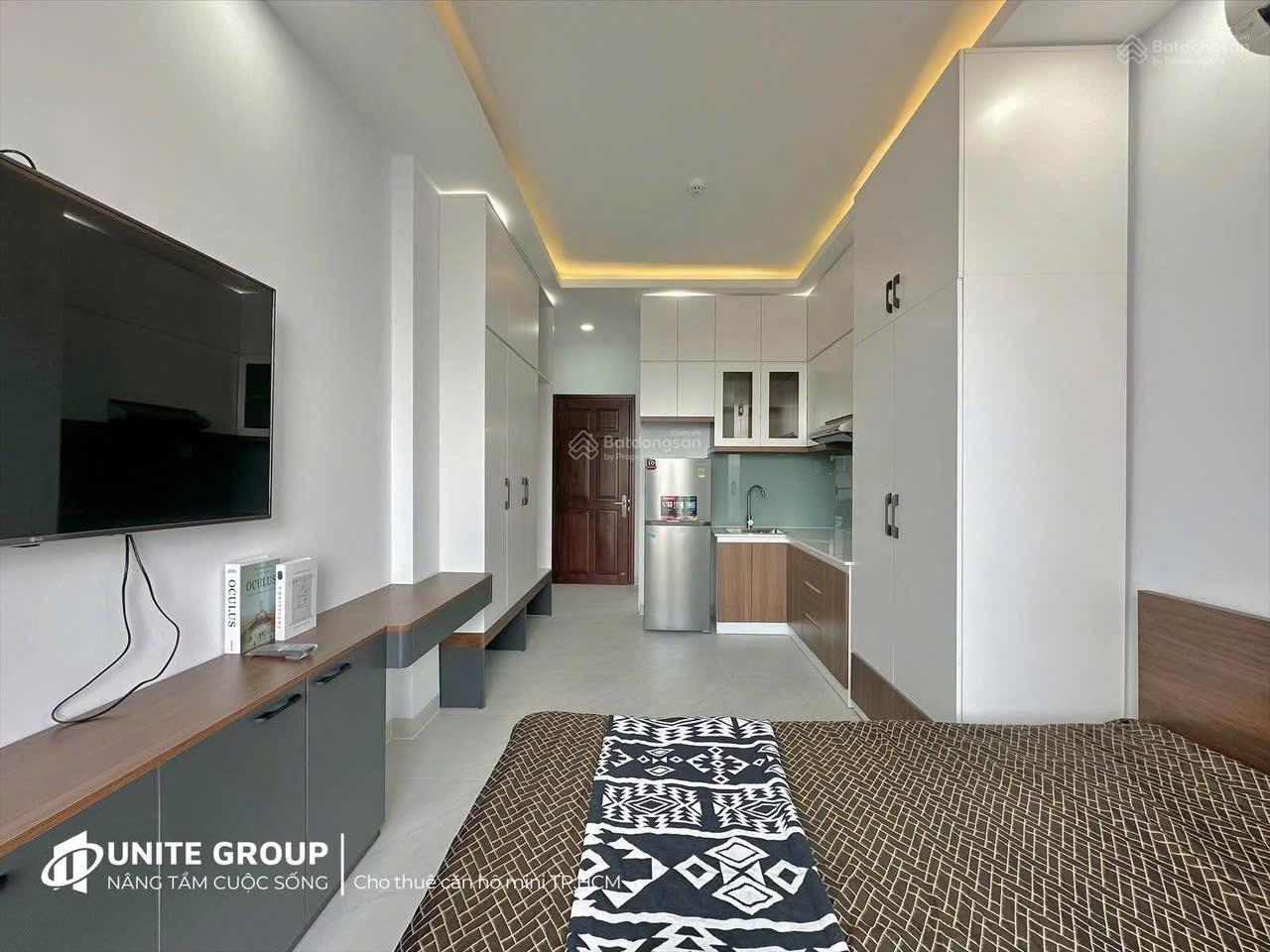Không gian Căn hộ studio ban công full nội thất máy giặt riêng Dương Bá Trạc Quận 8 gần cầu Nguyễn Văn Cừ