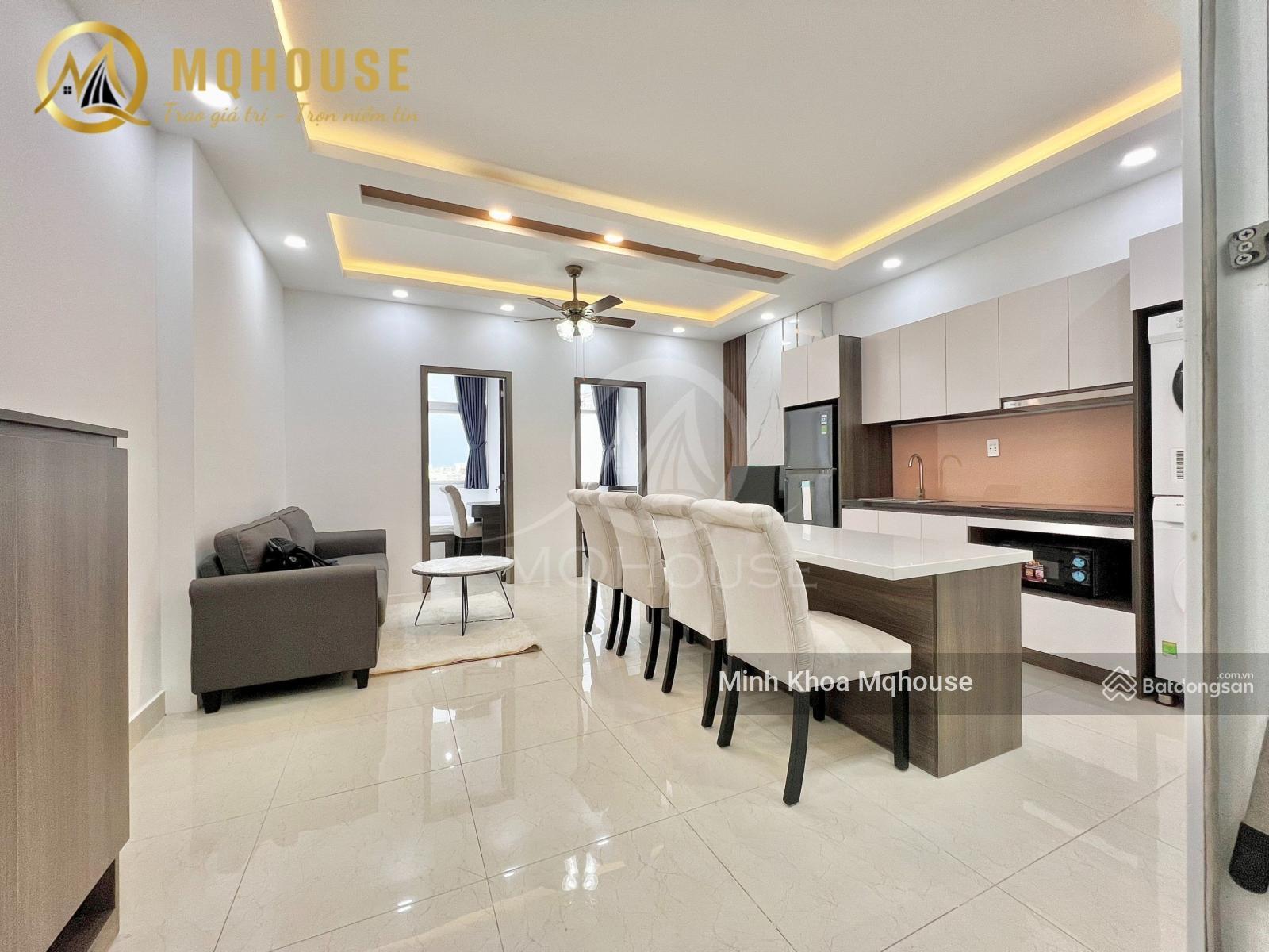 Không gian Cho thuê căn hộ 2PN 1PK cực đẹp, thoáng, giặt riêng gần CV Hoàng Văn Thụ, sân bay