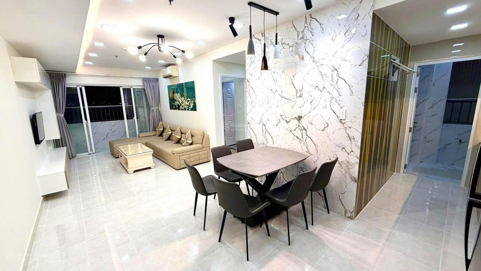Không gian Chung cư Hamona-Tân Bình 82m2 2PN nội thất cao cấp giá thuê 12 tr/th