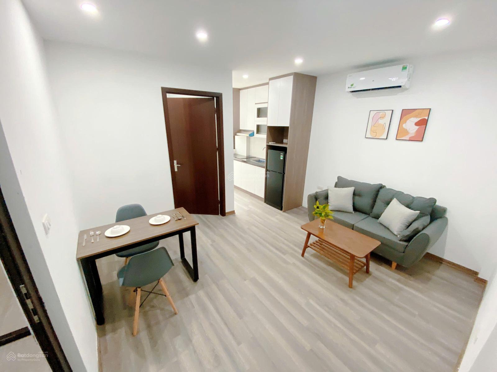 Không gian Cho thuê căn hộ 1 ngủ 1 khách (1N1K) full tiện nghi tại trung tâm Cầu Giấy