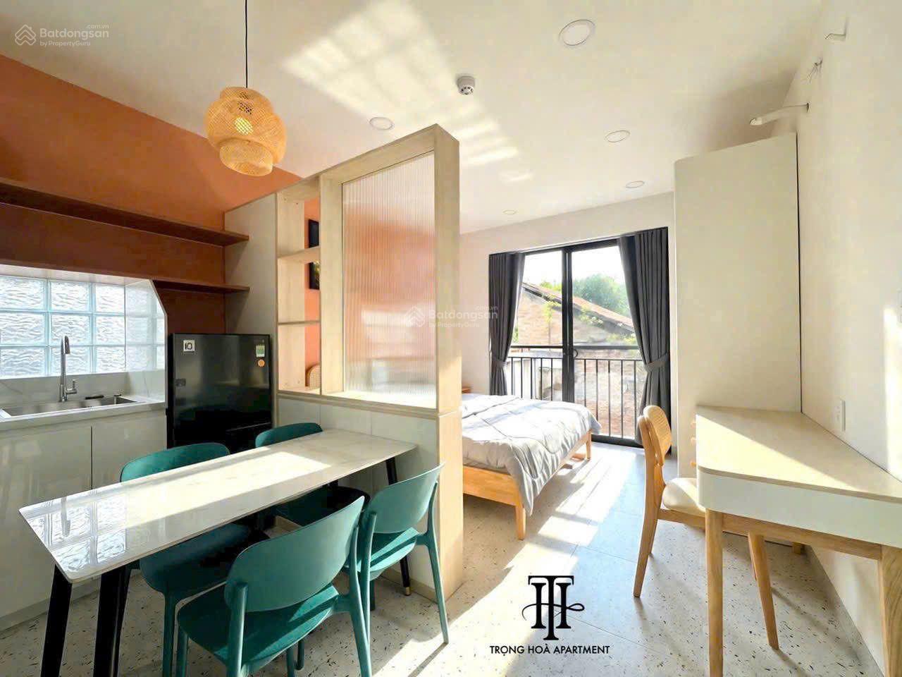 Không gian Cho thuê căn hộ 1PN, 1WC 40m2 full nội thất, đường Lý Chính Thắng Quận 3 - Gần Chợ Tân Định, ĐH UEH