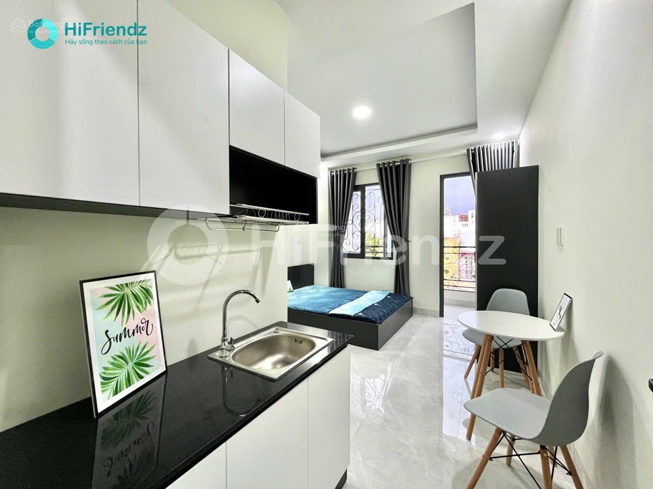 Không gian Studio ban công full nội thất gần đại học VLU, IUH