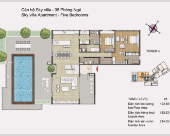 Sky Villa Penthouse Apartment For Sale At Diamond Island With Villas Style Private Garden And Pool