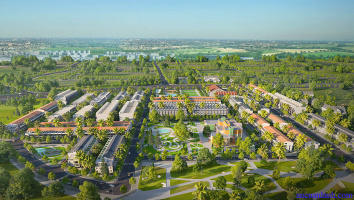 Cổng chào hoặc khu vực an ninh của dự án