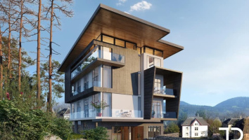 Bảng hiệu dự án Village Travel Plaza