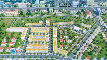 Minh họa một tuyến đường nội bộ đã hoàn thiện