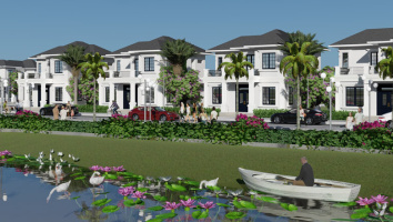 Một góc nhìn từ trên cao của khu vực dự án