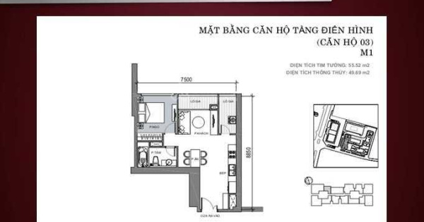 Căn hộ 55m2; tòa M1 giá 8.5 tỷ (0913 809 ***) tầng 35