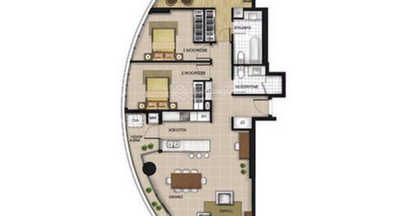 Cần bán gấp căn hộ 3 phòng giai đoạn 1, đã có sổ, giá 13 tỷ, layout tròn