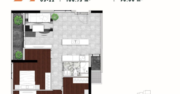 Căn 3PN hoa hậu 106m2. View Landmark 81, sông và Vạn Phúc City. Bán giá thu hồi vốn 2022