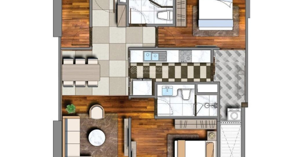 Chính chủ bán căn 2 PN+1, 79m2, BC Đông Nam, mua đợt đầu bán lại giá rẻ, LH: 0988 160 ***