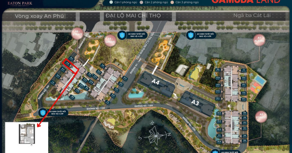 Bán căn 1 PN tháp A6 view trung tâm thành phố dự án Eaton Park