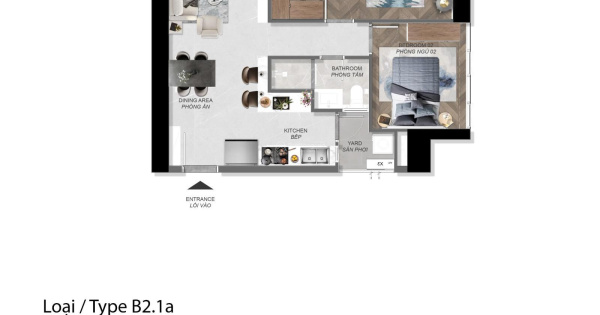 Bán căn 2PN góc giá siêu tốt giai đoạn đầu, thanh toán giãn đến năm 2028