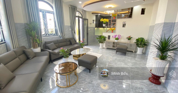 Nhà góc 2 mặt tiền đúc 5 tấm 4,5x12m đường nhựa 8m KDC cao cấp Hương Lộ 2 giáp Bờ Kênh Tham Lương