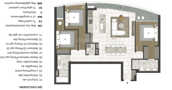 Bán căn hộ 3PN City Garden Giai đoạn mới đang làm sổ hồng