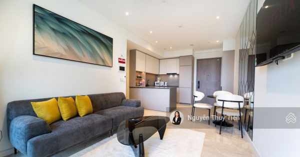 The Opera cho thuê 2PN đầy đủ nội thất - tầng cao view sông SG và cầu Ba Son siêu đẹp