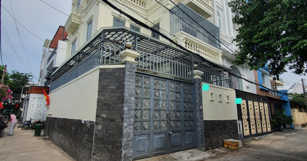 Siêu hiếm! Biệt thự mini góc 2 mặt tiền 8x9.4m 75m2 1 trệt 2 lầu 4PN 5WC, đường oto 6m