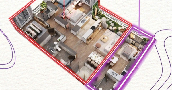 Chính chủ không ở đến cần bán căn 142m2 Dualkey hướng mát giá hợp lý nhất thị trường