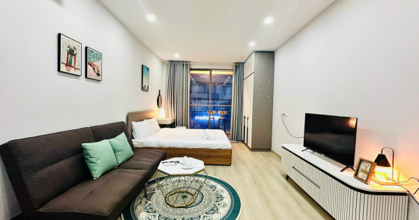 Cho thuê studio có ban công đầy đủ nội thất Masteri Millennium quận 4