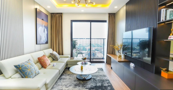 Căn góc 3PN - 104m2 full đồ, view sông và cầu, tầng trung số đẹp - đã có sổ đỏ, sẵn sàng giao dịch.