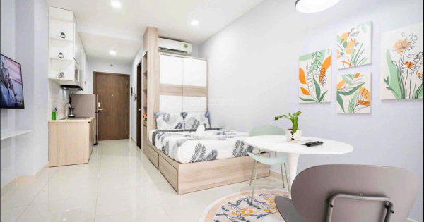 CHO THUÊ CĂN HỘ SKY CENTER , TÂN BÌNH . DT 40M2 , FULL NỘI THẤT , Ở LIỀN . GIÁ 12TR/THÁNG .