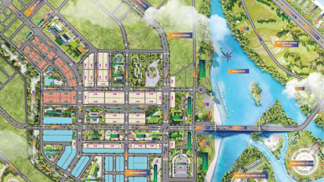 Bản đồ vị trí khu đô thị Indochina Riverside Complex