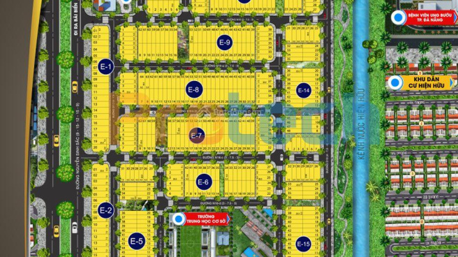 Ảnh minh họa vị trí dự án nhìn từ trên cao