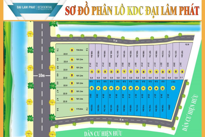 Cổng vào khu dân cư Đại Lâm Phát Residential