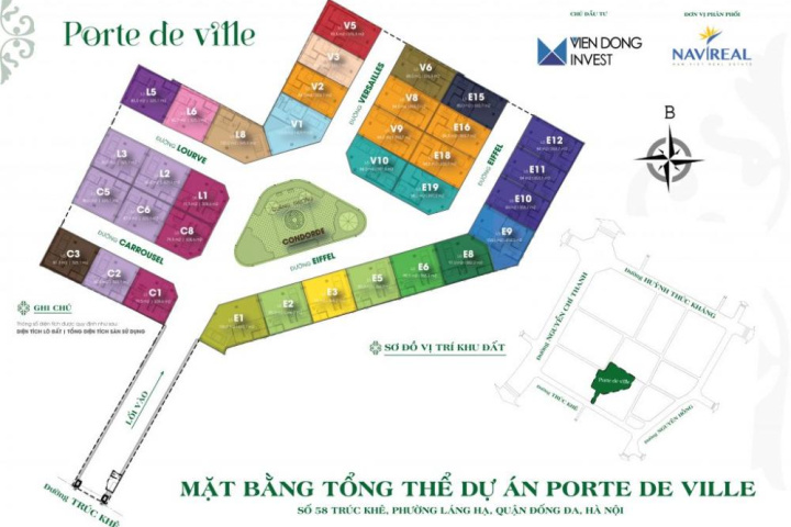 Giao thông kết nối tại khu vực Porte De Ville