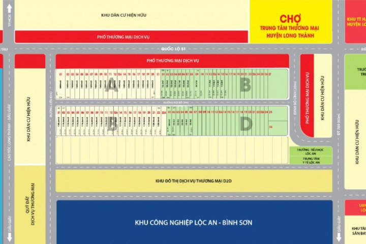 Sơ đồ kết nối giao thông khu vực Long Thành