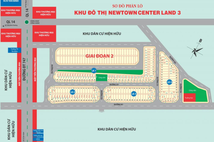 Ảnh đường ĐT 747 gần dự án