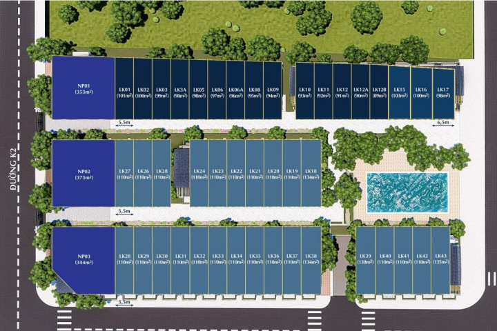 Chi tiết kiến trúc Địa Trung Hải tại dự án