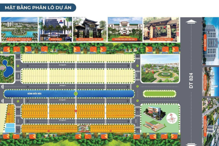 Phối cảnh mặt bằng dự án Dragon Tân Tạo